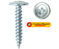 Саморезы с прессшайбой (оцинкованные) для сайдинга —  4,2х13 мм.