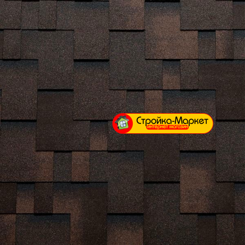 Битумная черепица Tegola Top Shingle (Футуро) — коричневая