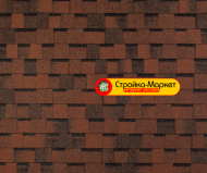 Битумная черепица Tegola Top Shingle (Премьер) — красно-коричневая