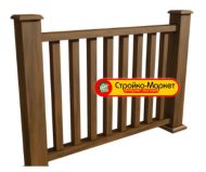 Ограждения из древесно-полимерного композита WOODVEX — Тик