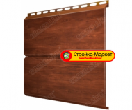 Металлический сайдинг GRAND LINE Экобрус 0.5 Print-Double Cherry Wood