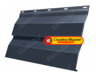 Металлический сайдинг GRAND LINE Корабельная Доска 0.5 Velur20 RAL 7024