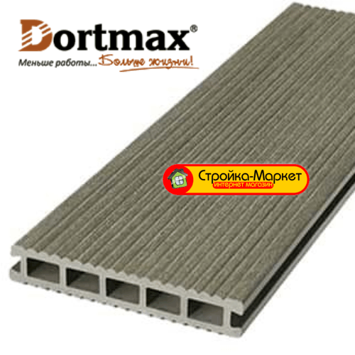 Террасная доска Dortmax — VELVET BAROCCO Серый