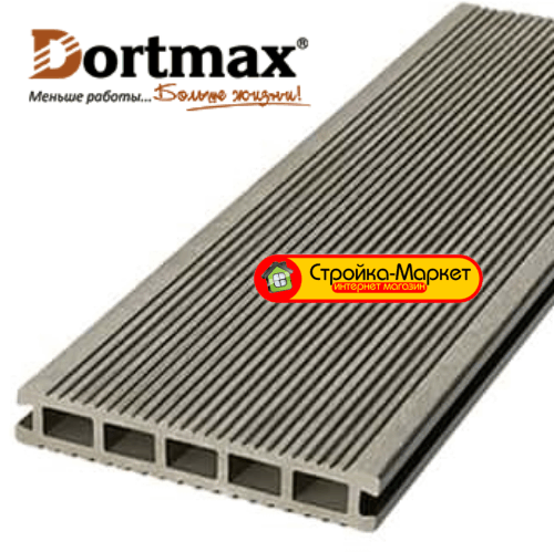 Террасная доска Dortmax — VELVET CLASSIC Серый