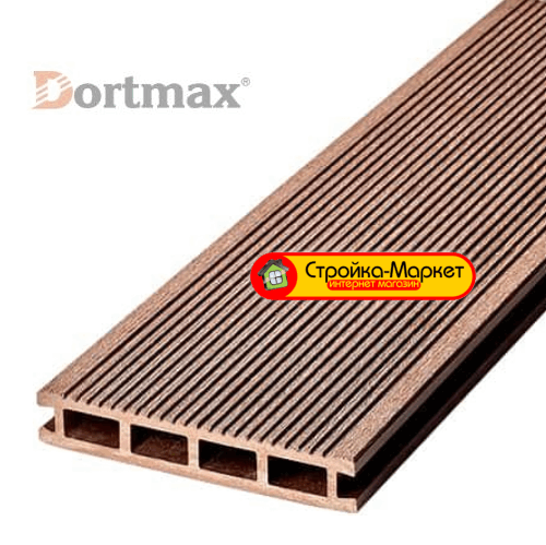 Террасная доска Dortmax — VELVET STANDART Коричневый