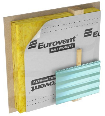 Ветроизоляционная мембрана Eurovent WALL PROTECT 3